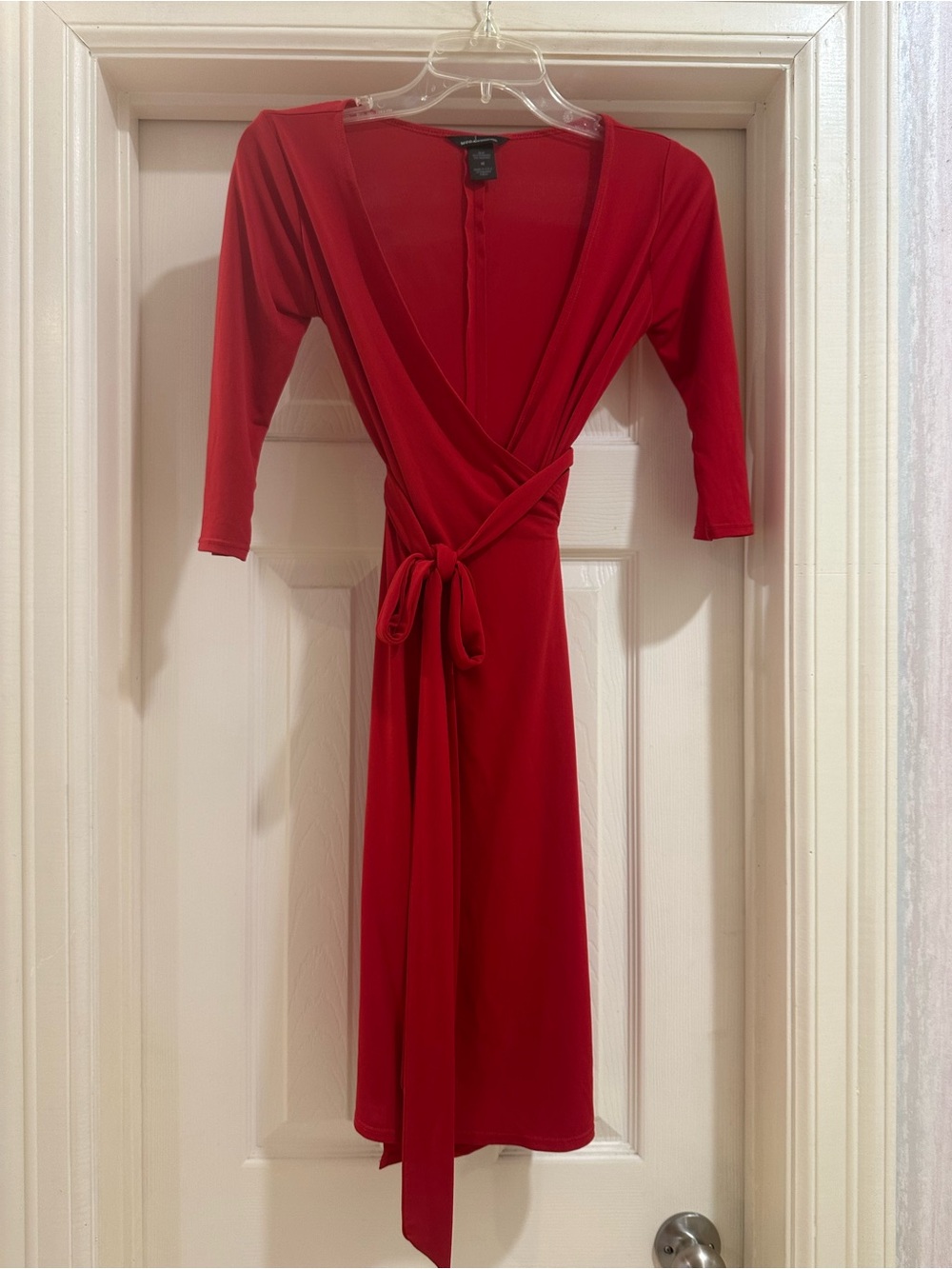 Moda International Red Wrap Dress
